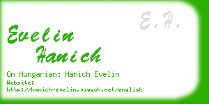 evelin hanich business card